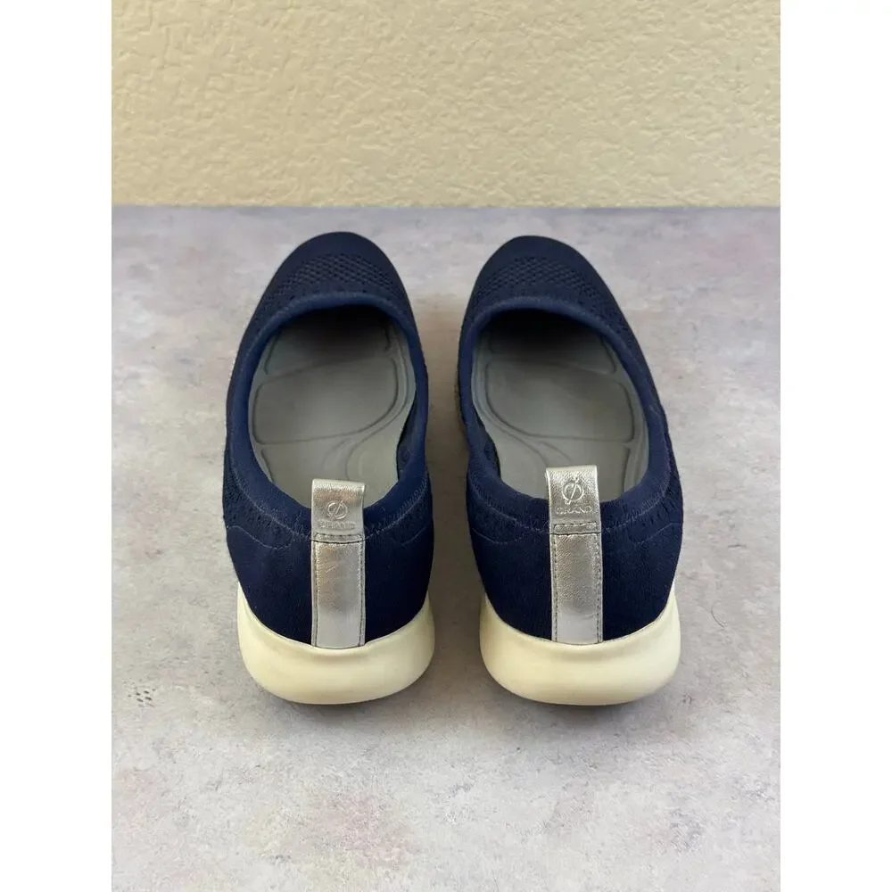 Cole Haan Shoes Womens 9.5 B Zerogrand Casual Slip On Ballet Flats W10852 Blue